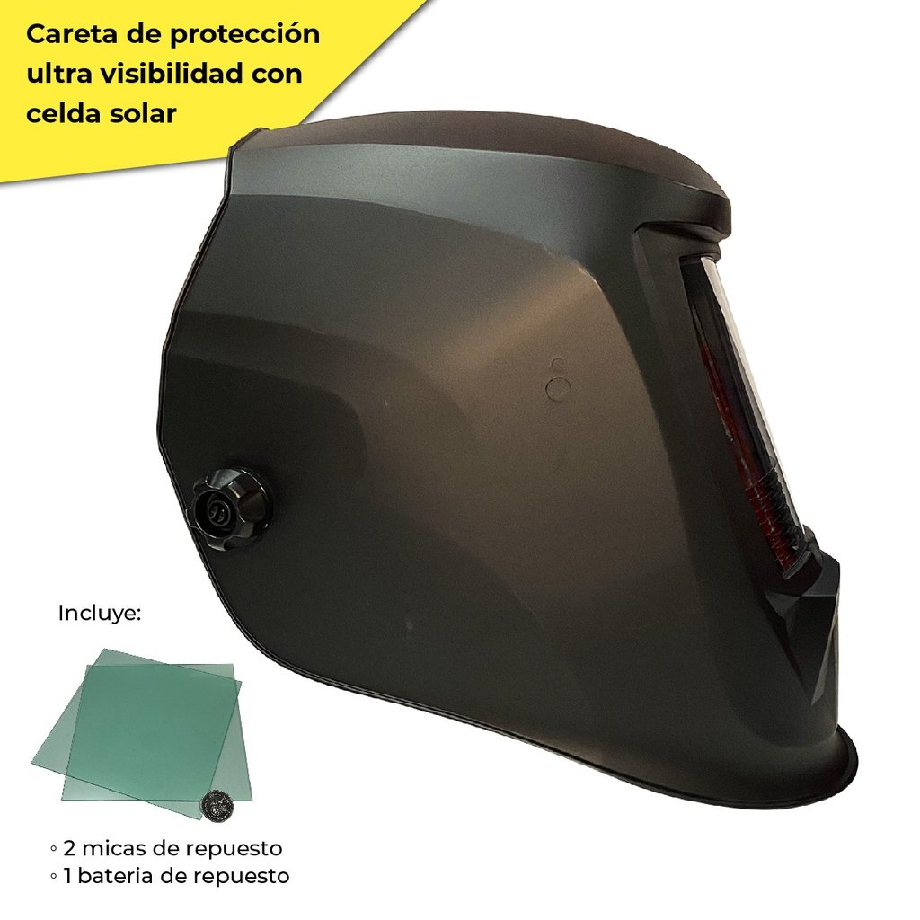 Flyer de Careta proteccion ultra visibilidad celda solar SEGURA