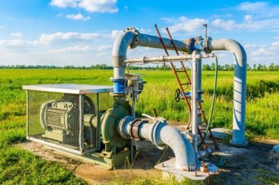 Sistema de bombeo de agua de riego.