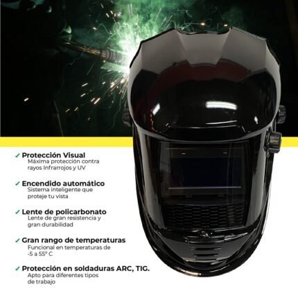 Careta proteccion ultra visibilidad celda solar