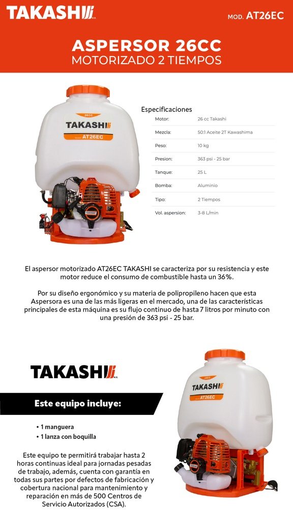 Aspersor motorizado 26 cc (AT26EC) - Imagen 9