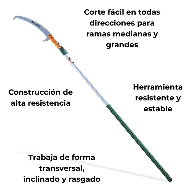 Serrucho curvo con tubo de extension de aluminio 2.5 m (PG250) - Imagen 3