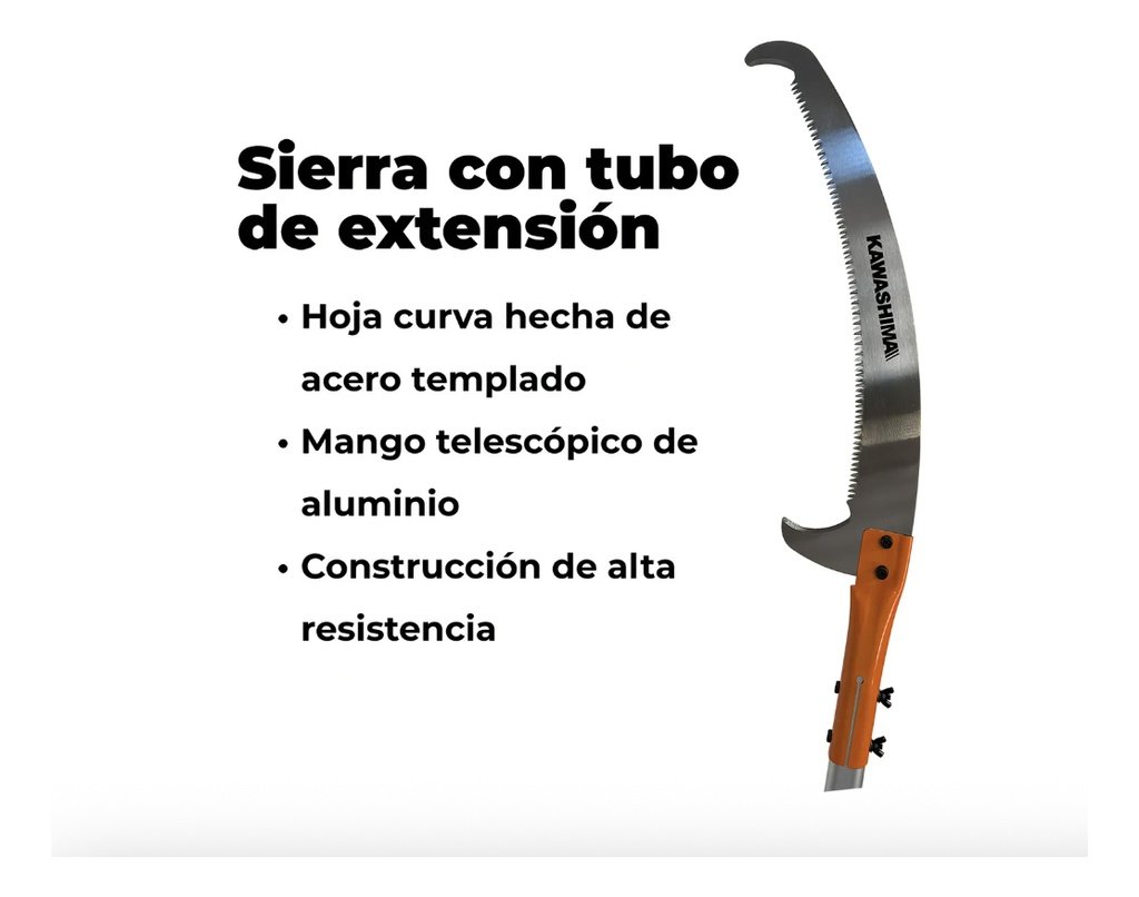 Serrucho curvo con tubo de extension de aluminio 2.5 m (PG250) - Imagen 4