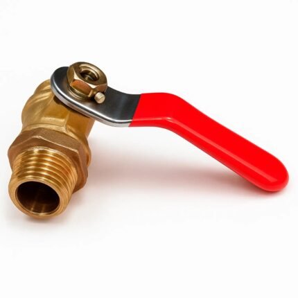 Llave salida macho / macho valvula de 1/4 para parihuelas con motor 6.5 acero y bronce Cont: 1 pieza (25-76)