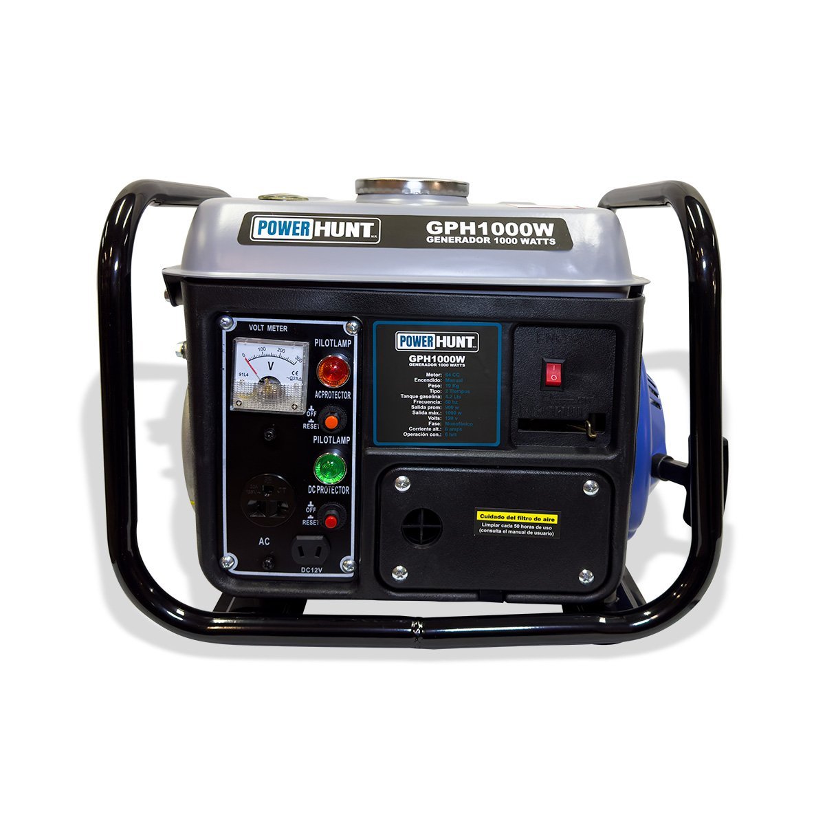 Generador portátil de 64 cc monofásico 1000W 110V (645781209237)