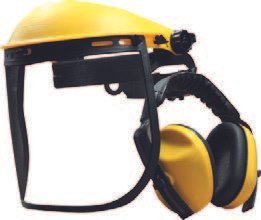 Careta sencilla con mica y orejeras protectoras para uso rudo (A106)