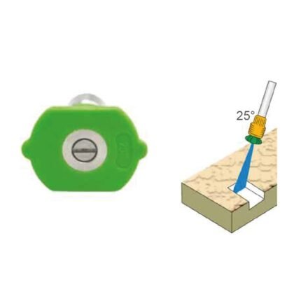 Boquilla para hidrolavadora abertura 25 grados verde (B25)