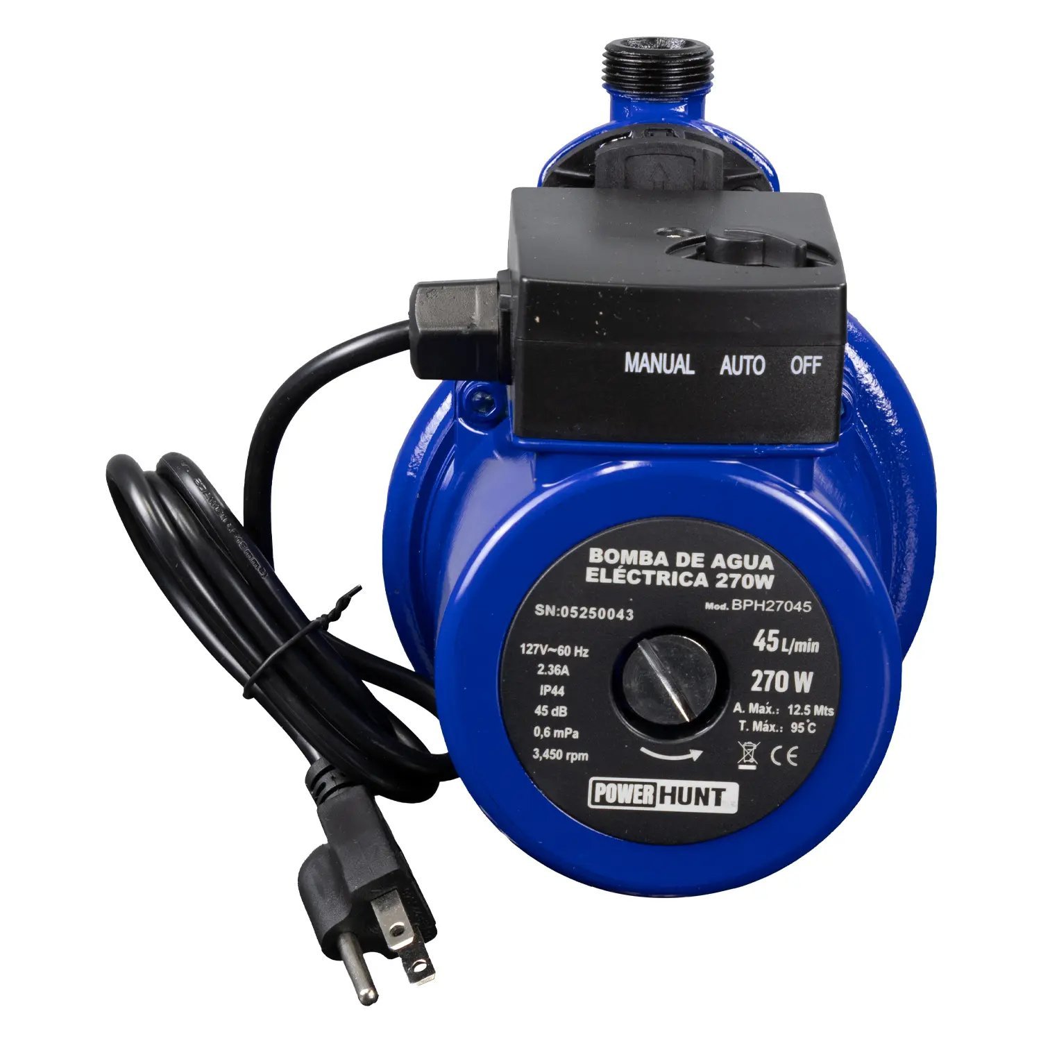 Bomba de agua eléctrica 270W (BPH27045) - Imagen 2