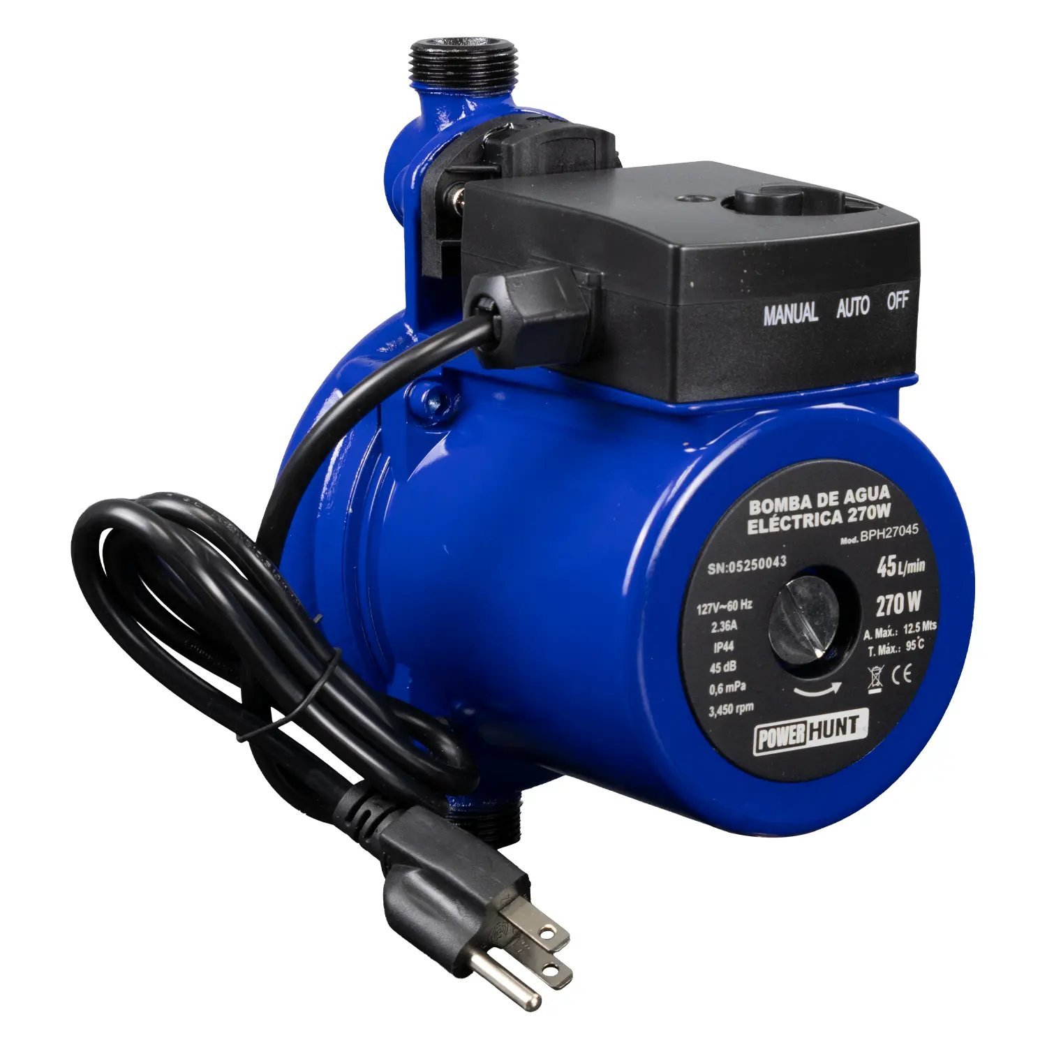 Bomba de agua eléctrica 270W (BPH27045) - Imagen 9