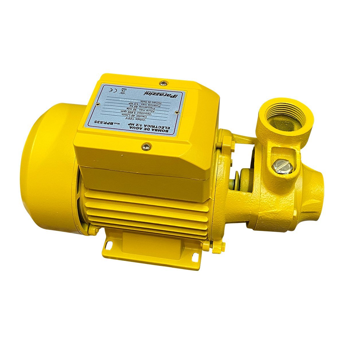 Bomba de agua eléctrica 1/2 hp (BPP.535) - Imagen 5
