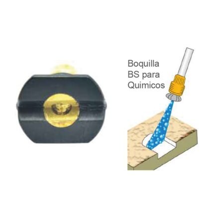 Boquilla para hidrolavadora para quimicos negra (BS)
