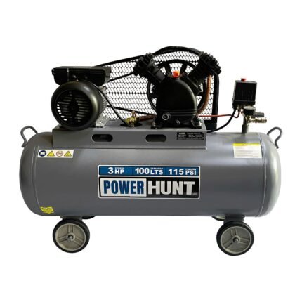 Compresor 3 hp 100 lts con banda y doble conexión rapida (COMPH100L)