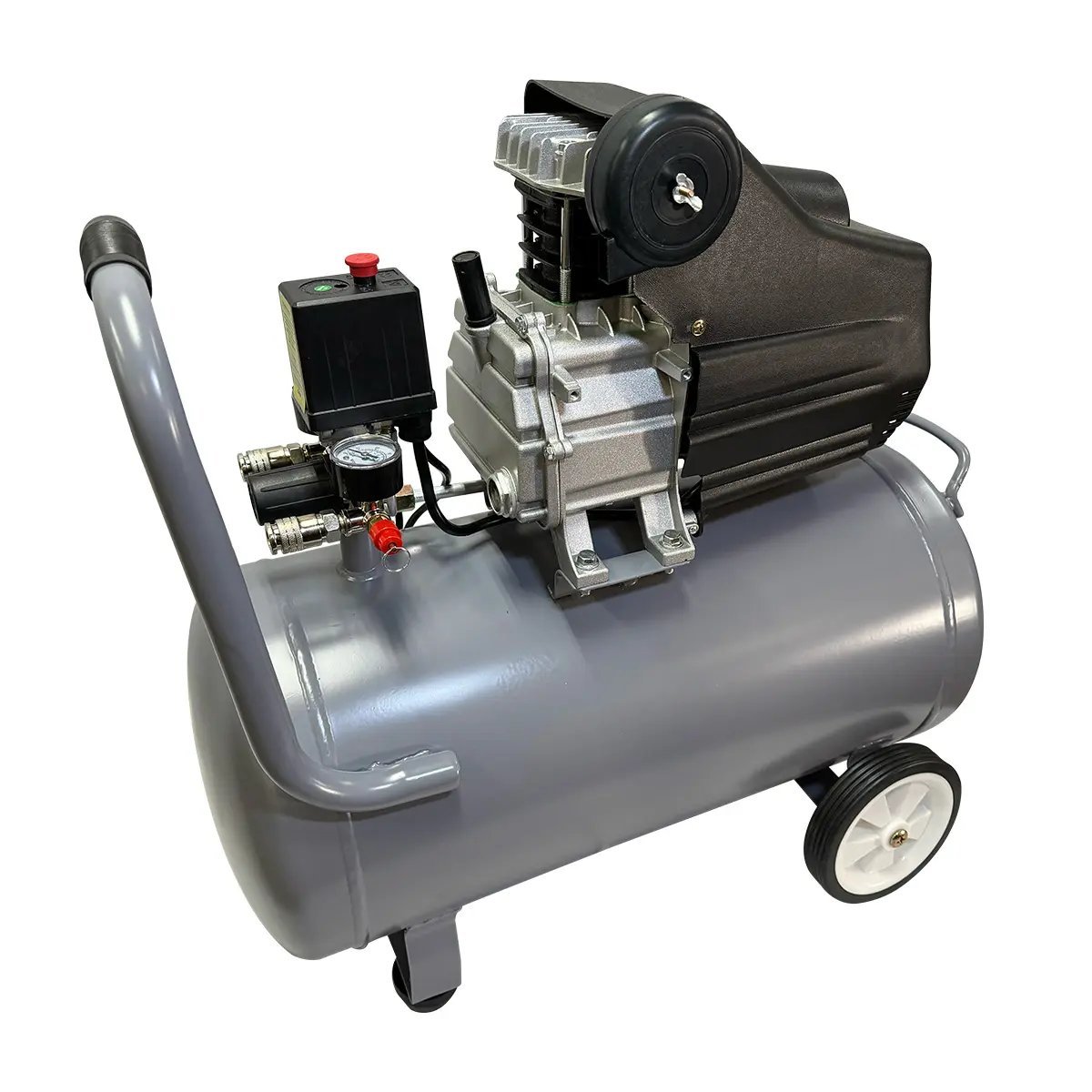 Compresor 2.5 hp 50 lts con doble conexión rápida + Kit con 20pz (boquillas manguera y conectores) (COMPHKIT50L-K20) - Imagen 4