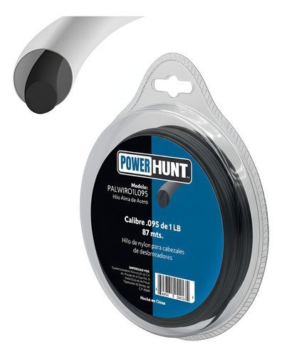 Hilo nylon 0.095pulg 2.40mm x 87mts 1lb redondo (PALWIRO1L095)
