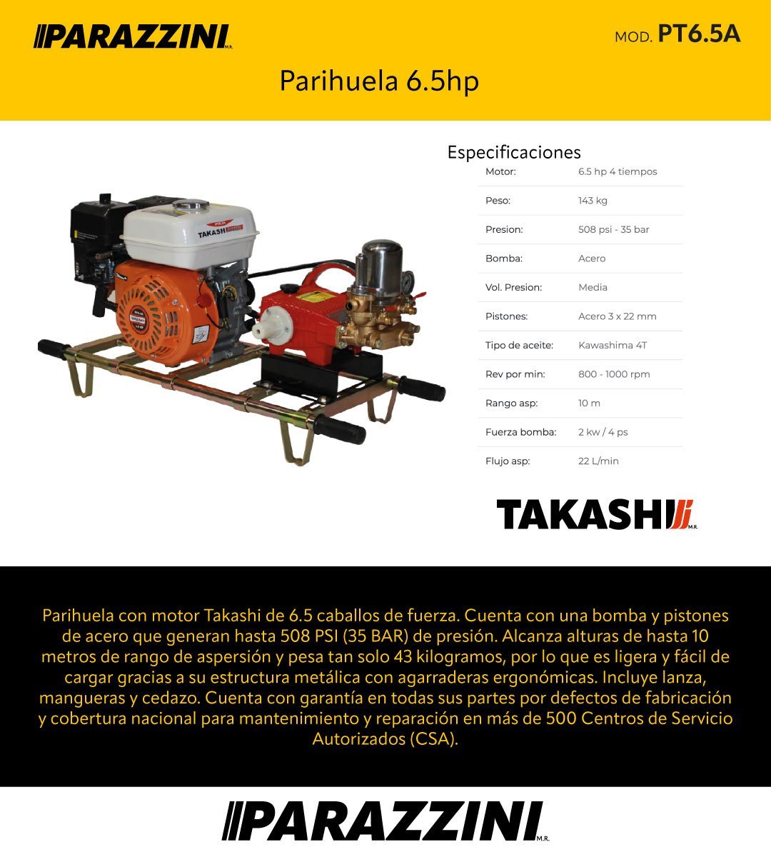 Parihuela 6.5hp (PT6.5A) - Imagen 2