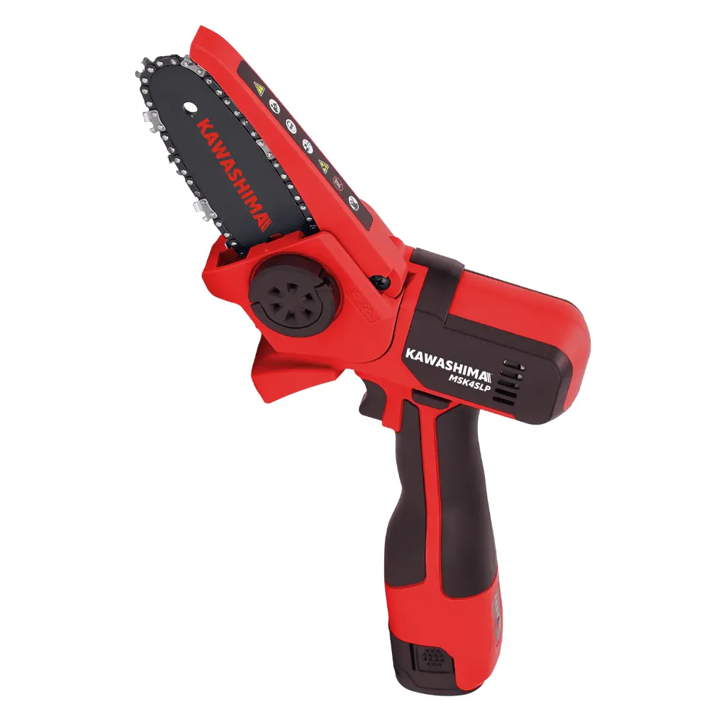 Mini Motosierra Inalámbrica Kawashima 4", 14.4/16.8V, 1.5Ah, cargador Single Line, estuche plástico - Imagen 2